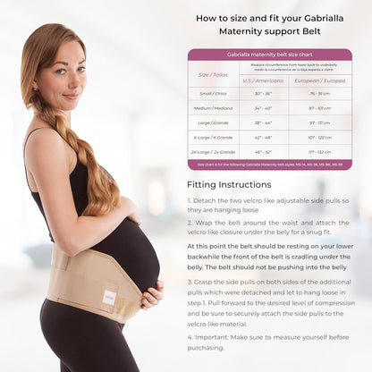 Made in USA Pregnancy Belly Band, Soft & Breathable Maternity Belly Band – Pregnancy Belt for Back, Pelvic & Waist