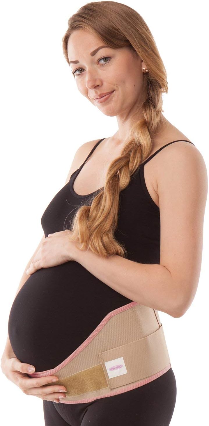 Made in USA Pregnancy Belly Band, Soft & Breathable Maternity Belly Band – Pregnancy Belt for Back, Pelvic & Waist