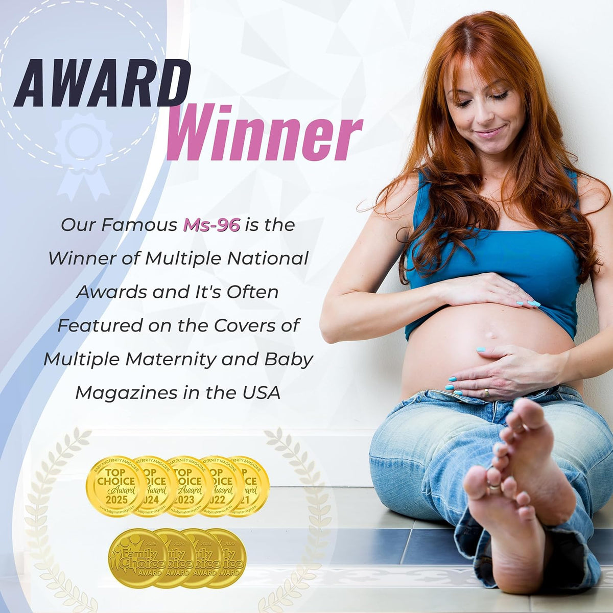 Made in USA Pregnancy Belly Band, Soft & Breathable Maternity Belly Band – Pregnancy Belt for Back, Pelvic & Waist