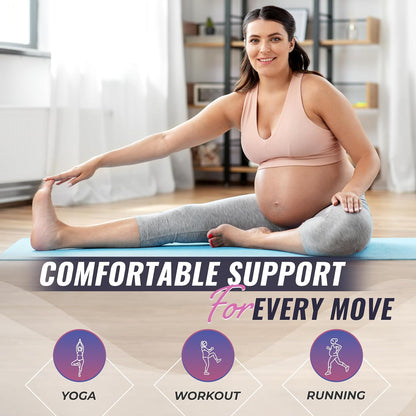 Made in USA Pregnancy Belly Band, Soft & Breathable Maternity Belly Band – Pregnancy Belt for Back, Pelvic & Waist