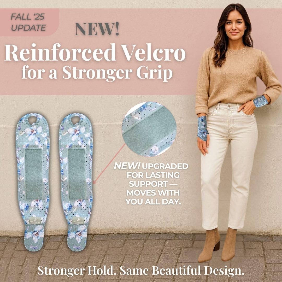Carpal Tunnel Wrist Brace Left Hand, Right Hand for Women, Day or Night Compression Wrist Support Brace for Fitness, Keyboard Use, or Overnight Support, 2 Pack, Purple Tie Dye Print