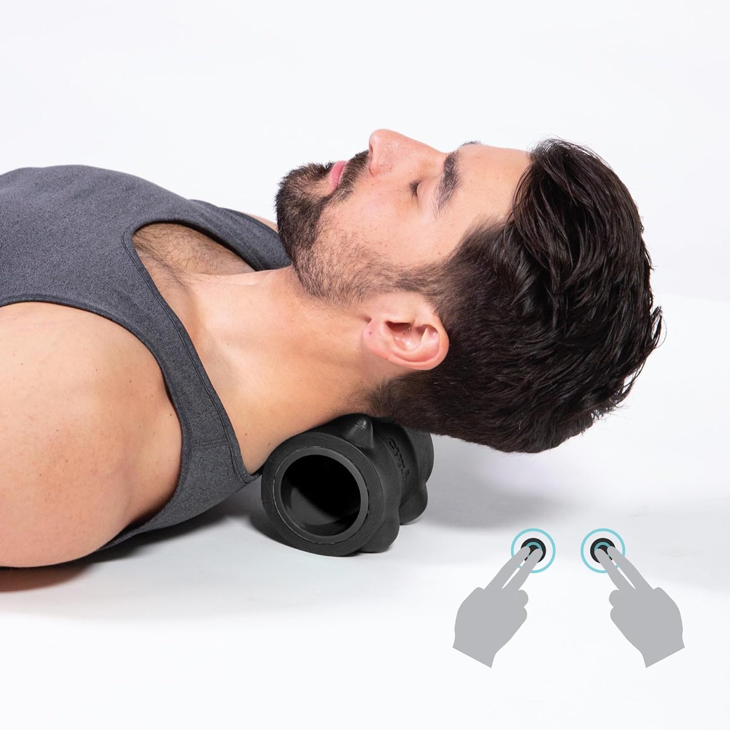 Wheel XR 3-Pack Foam Roller Set, Back & Neck Pain, 10/6/4" Black