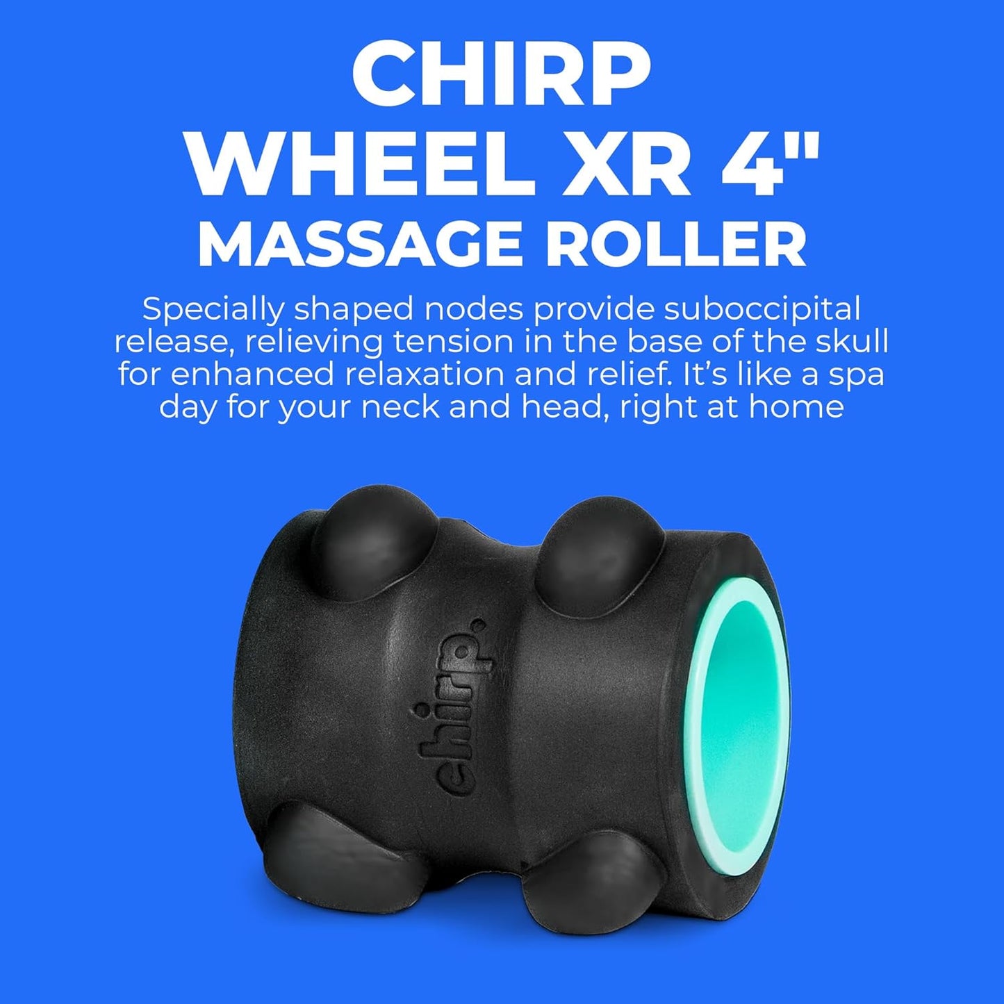 Wheel XR 3-Pack Foam Roller Set, Back & Neck Pain, 10/6/4" Black