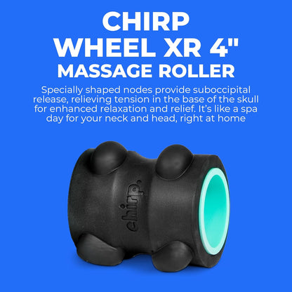 Wheel XR 3-Pack Foam Roller Set, Back & Neck Pain, 10/6/4" Black