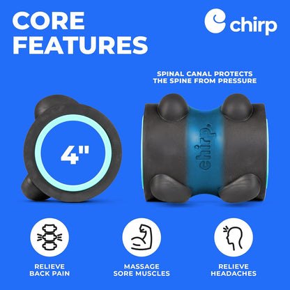 Wheel XR 3-Pack Foam Roller Set, Back & Neck Pain, 10/6/4" Black