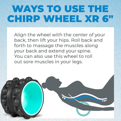 Wheel XR 3-Pack Foam Roller Set, Back & Neck Pain, 10/6/4" Black