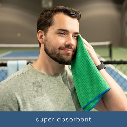 . Microfiber Gym Towels, Yoga Towel for Home and Gym Bag, 16 Inch x 27 Inch, 3 Pack