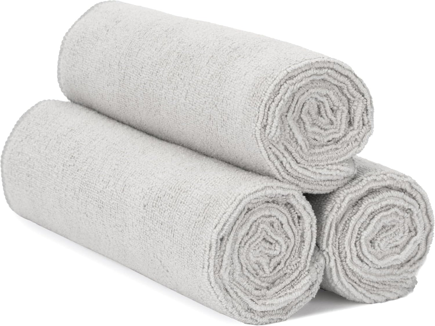 . Microfiber Gym Towels, Yoga Towel for Home and Gym Bag, 16 Inch x 27 Inch, 3 Pack