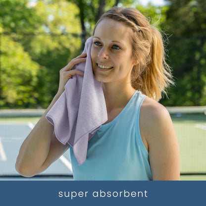 . Microfiber Gym Towels, Yoga Towel for Home and Gym Bag, 16 Inch x 27 Inch, 3 Pack