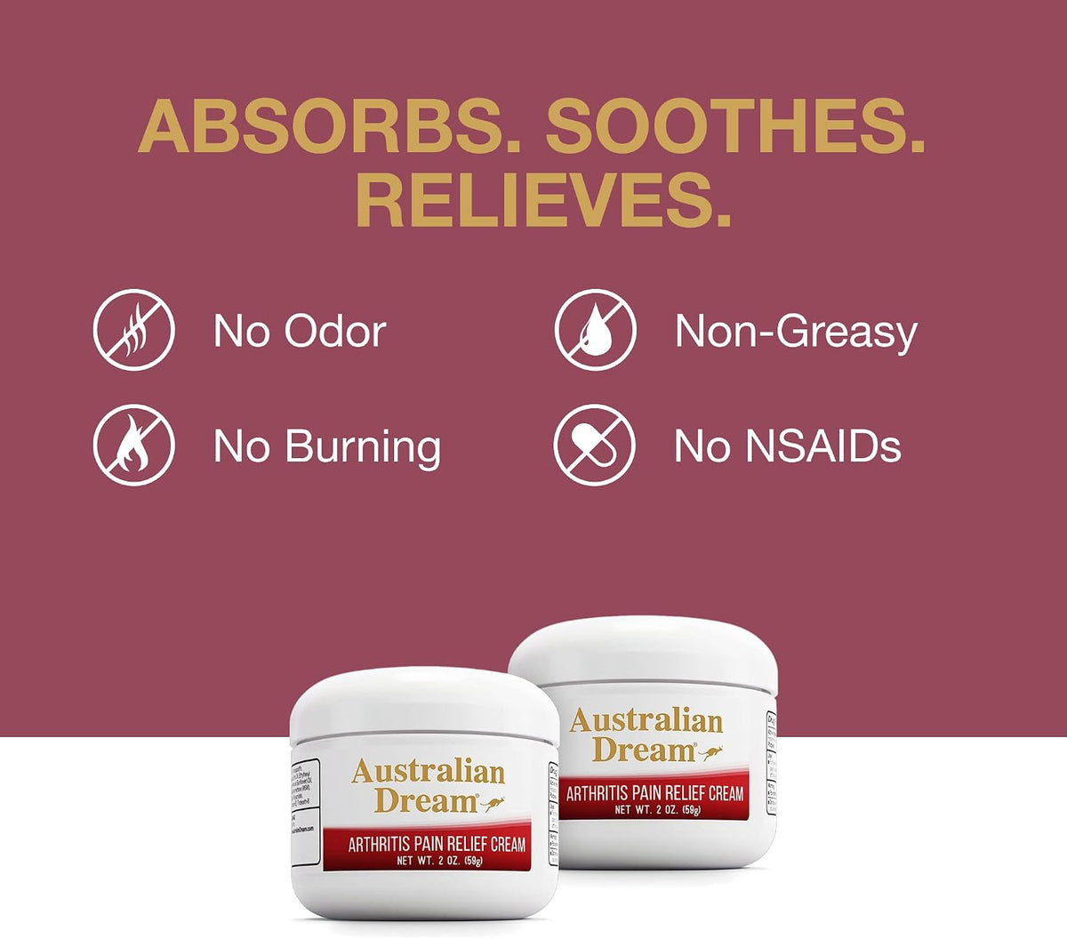 Arthritis Pain Relief Cream, 4 oz Jar