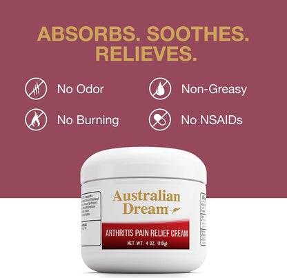 Arthritis Pain Relief Cream, 4 oz Jar