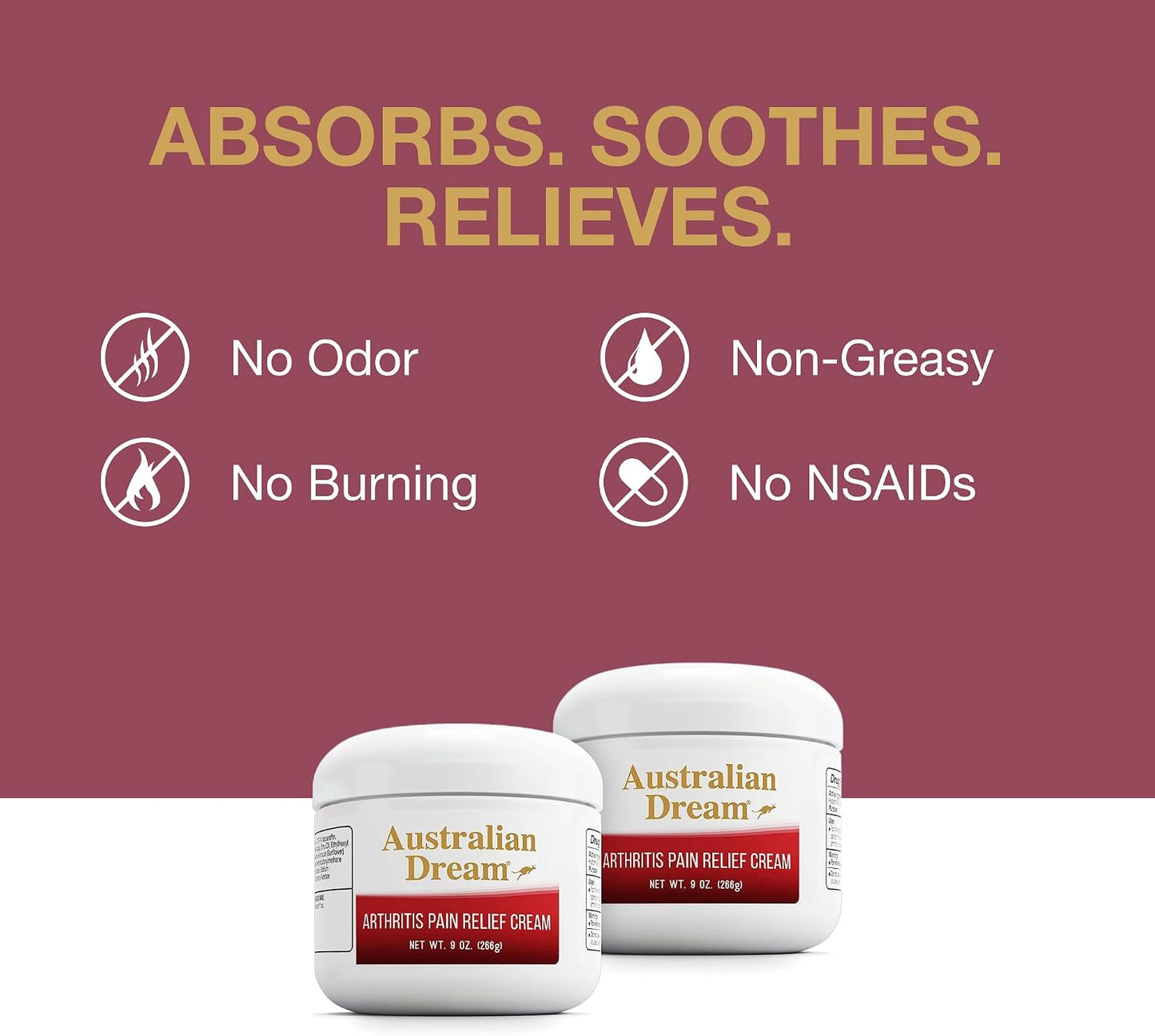 Arthritis Pain Relief Cream, 4 oz Jar