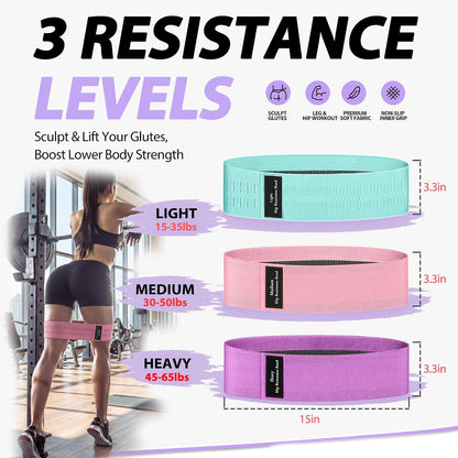 Resistance Bands, Exercise Bands, Workout Bands with Handles, Door Anchor and Ankle Straps, 5 Resistance Levels Fitness Bands for Strength Training, Physical Therapy, and Home Gym Equipment