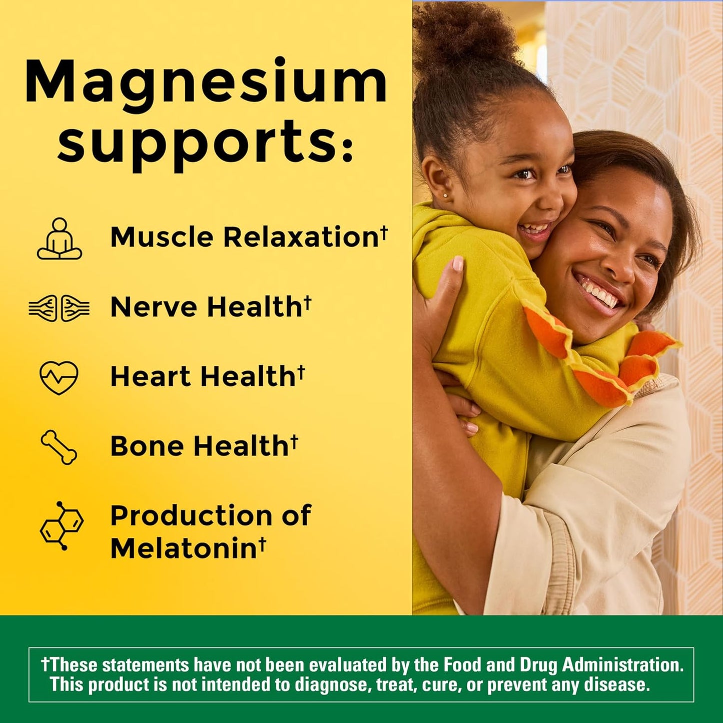 Nature Made Magnesium Oxide 250 mg for Muscle Relaxation, 200 Tablets