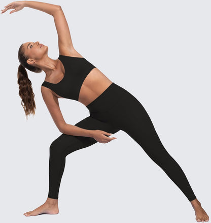 Light Impact Seamless Sports Bras for Women - Wireless Stretchy Comfort Yoga Bra