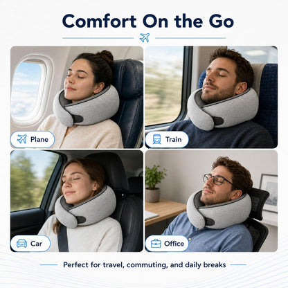 Purroch G-Shape Memory Foam Travel Pillow, Neck Pillow