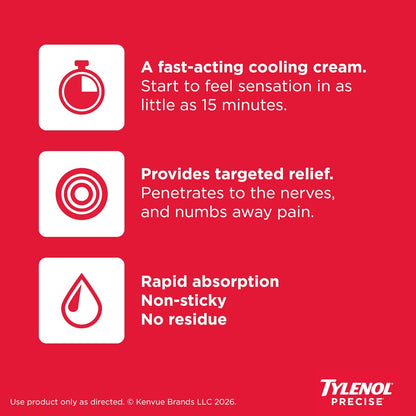 Precise Cooling Sensation Pain Relieving Cream, 4 oz