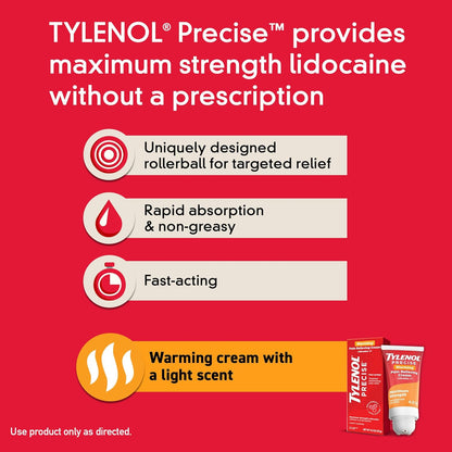 Precise Cooling Sensation Pain Relieving Cream, 4 oz
