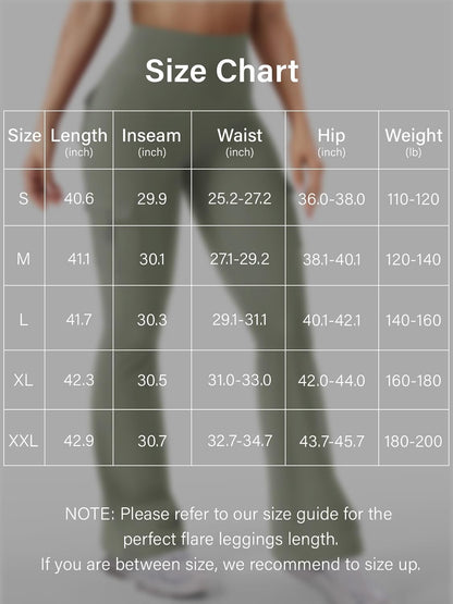 CoreFlex Women Workout Flare Leggings with Pockets Hidden Scrunch High Waisted Cargo Gym Yoga No Front Seam Leggings