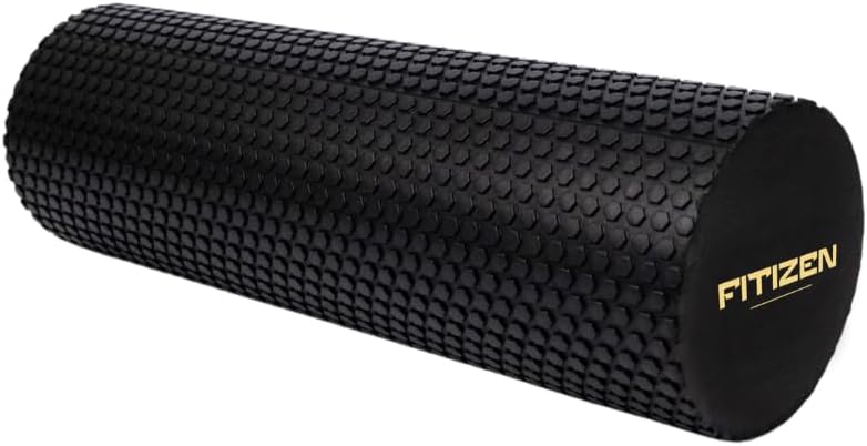 Fitizen Foam Roller – Muscle Massage Rehab Stiff Back Pain Physical Therapy Deep Tissue Firm Exercise Equipment Home Gym Stress Yoga Pilates for The Fit Citizen