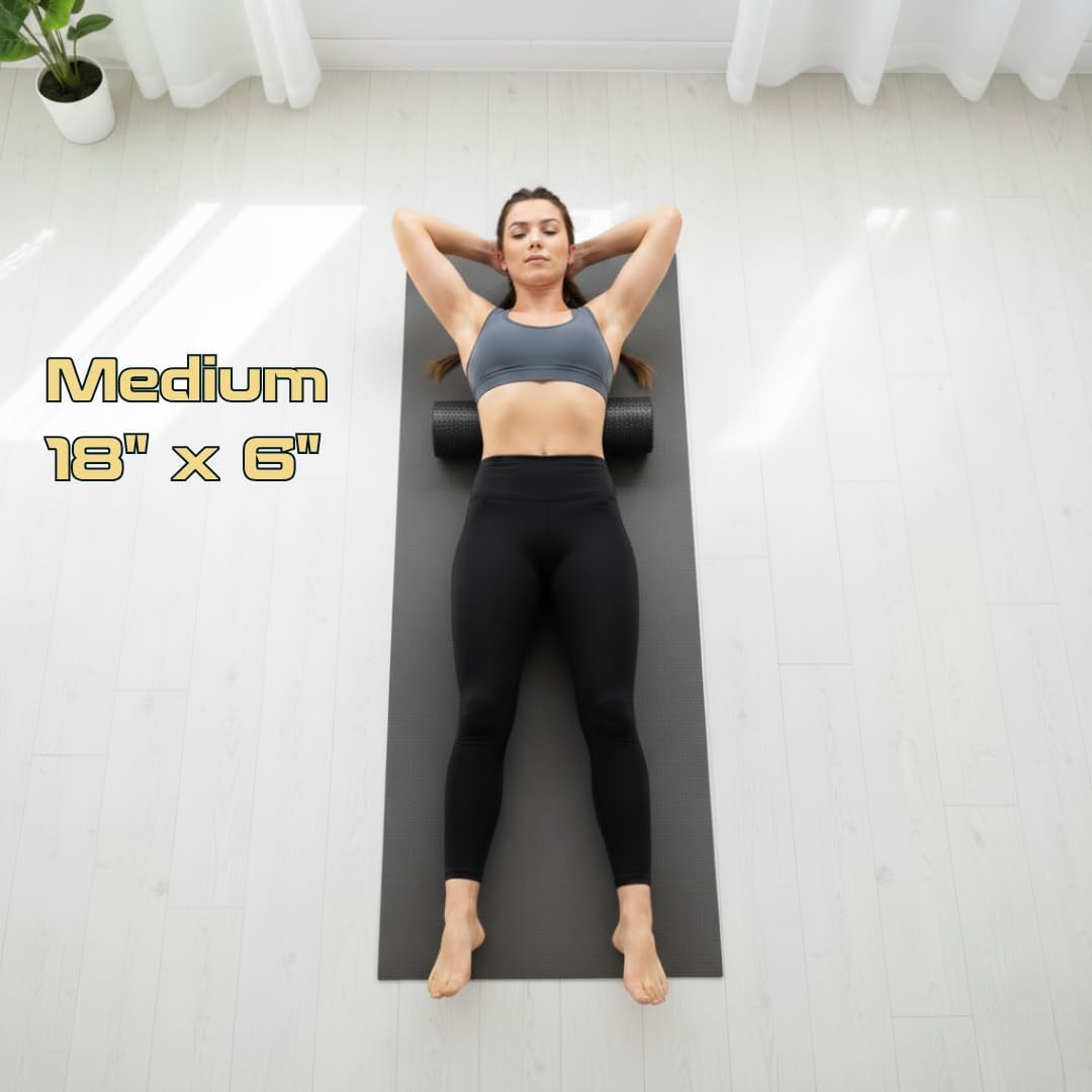 Fitizen Foam Roller – Muscle Massage Rehab Stiff Back Pain Physical Therapy Deep Tissue Firm Exercise Equipment Home Gym Stress Yoga Pilates for The Fit Citizen