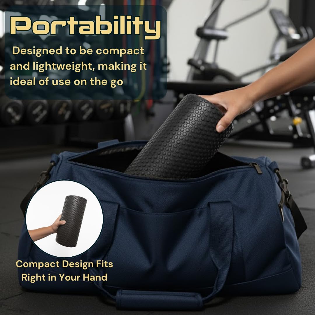 Fitizen Foam Roller – Muscle Massage Rehab Stiff Back Pain Physical Therapy Deep Tissue Firm Exercise Equipment Home Gym Stress Yoga Pilates for The Fit Citizen