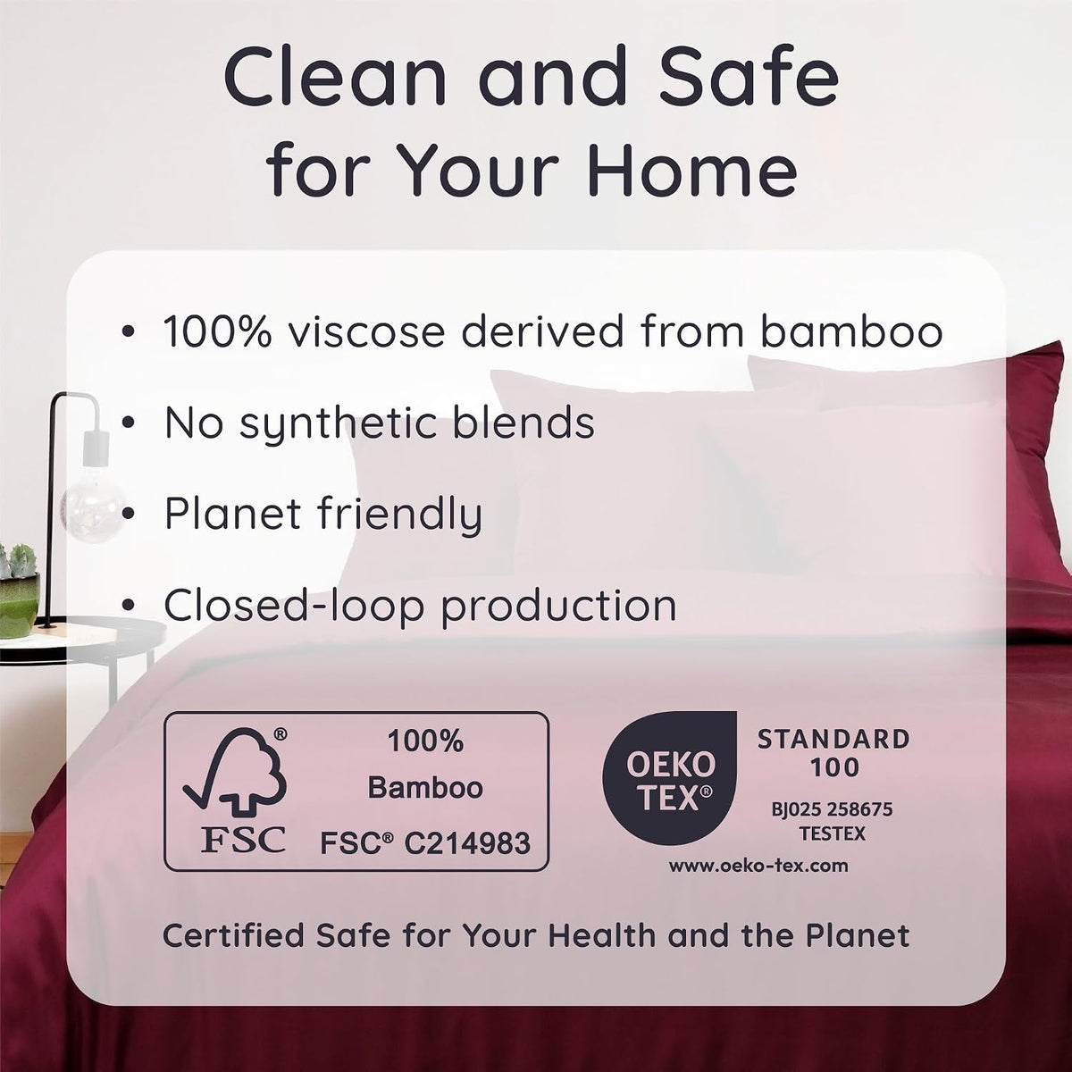 100% Viscose Derived from Bamboo Pillowcase Standard Size – Set of 2 Cooling Pillow Cases Standard Size, Breathable & Anti Acne Pillowcase, Cooling Pillow Cover, Envelope Closure (Sea Glass)