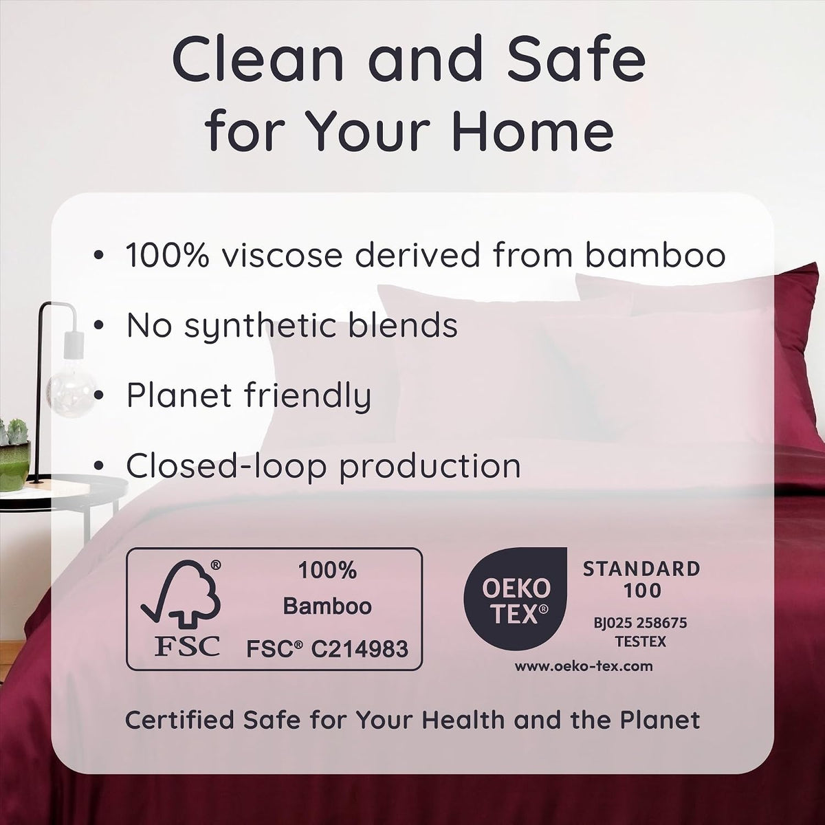 100% Viscose Derived from Bamboo Pillowcase Standard Size – Set of 2 Cooling Pillow Cases Standard Size, Breathable & Anti Acne Pillowcase, Cooling Pillow Cover, Envelope Closure (Sea Glass)