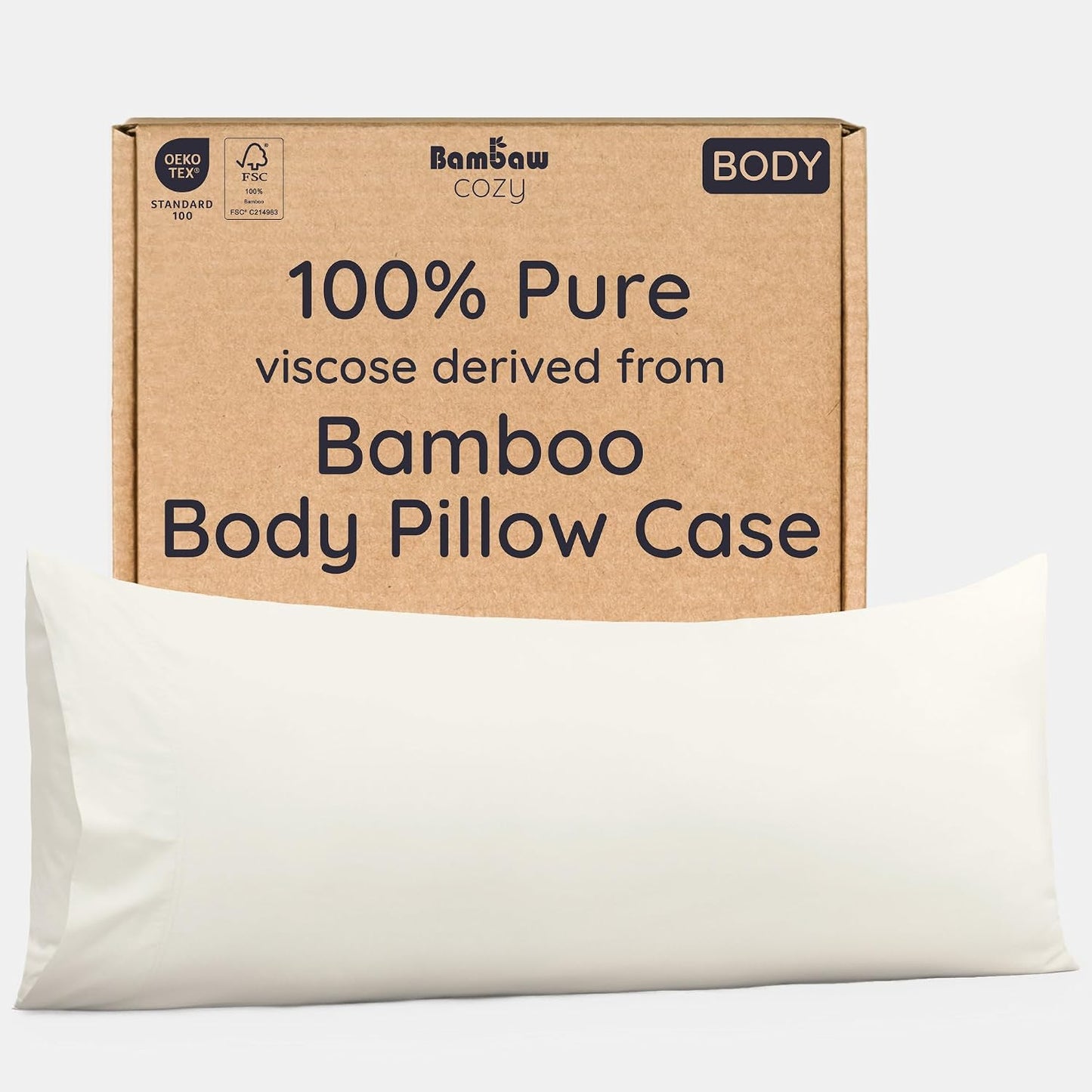 100% Viscose Derived from Bamboo Pillowcase Standard Size – Set of 2 Cooling Pillow Cases Standard Size, Breathable & Anti Acne Pillowcase, Cooling Pillow Cover, Envelope Closure (Sea Glass)