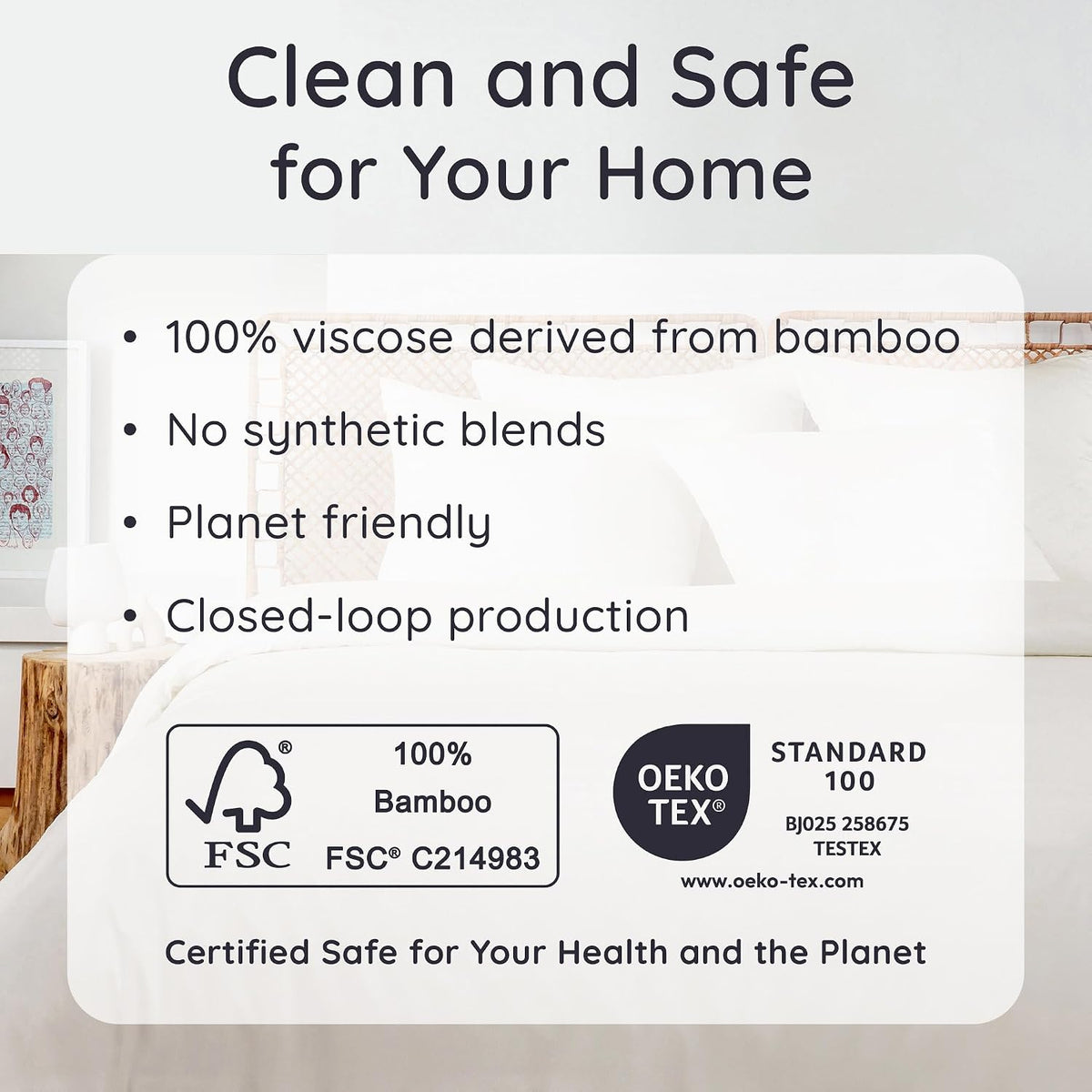 100% Viscose Derived from Bamboo Pillowcase Standard Size – Set of 2 Cooling Pillow Cases Standard Size, Breathable & Anti Acne Pillowcase, Cooling Pillow Cover, Envelope Closure (Sea Glass)