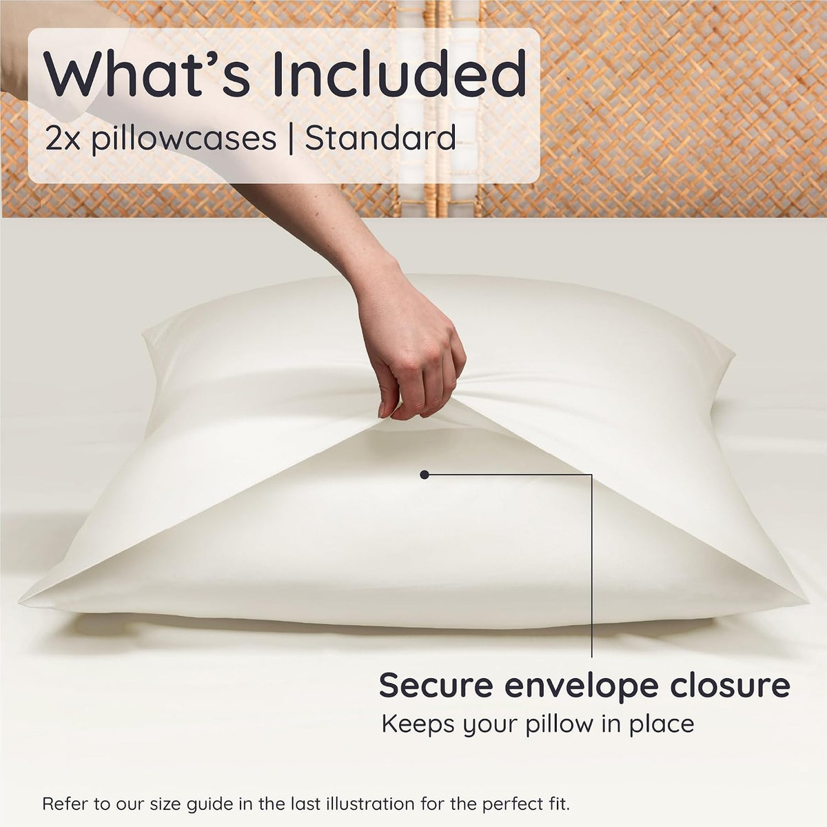 100% Viscose Derived from Bamboo Pillowcase Standard Size – Set of 2 Cooling Pillow Cases Standard Size, Breathable & Anti Acne Pillowcase, Cooling Pillow Cover, Envelope Closure (Sea Glass)
