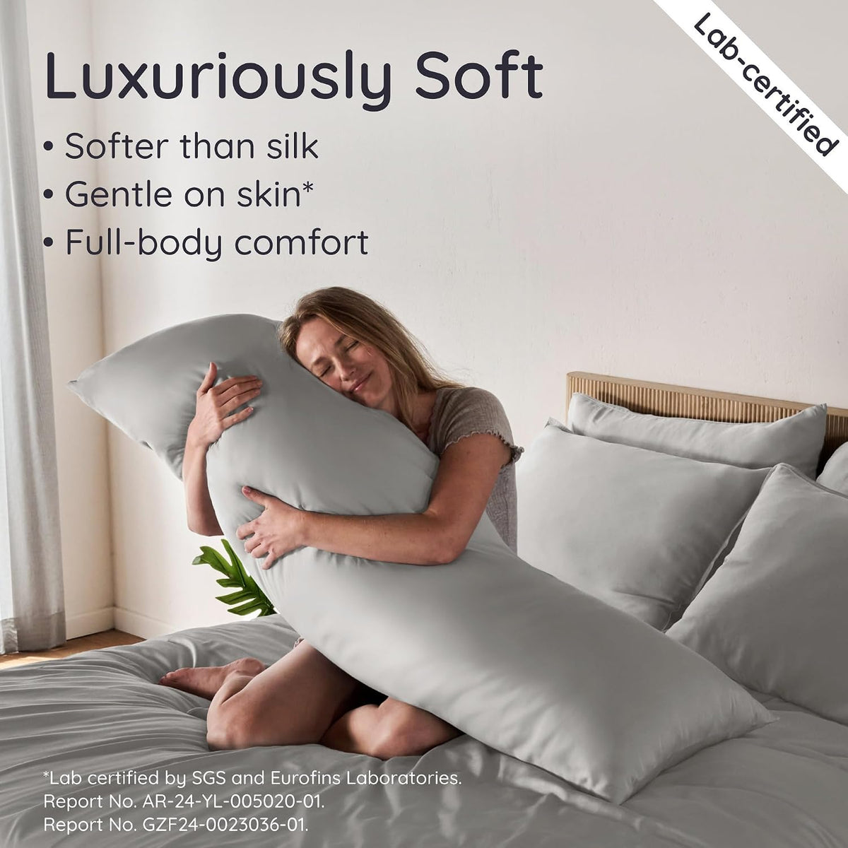 100% Viscose Derived from Bamboo Pillowcase Standard Size – Set of 2 Cooling Pillow Cases Standard Size, Breathable & Anti Acne Pillowcase, Cooling Pillow Cover, Envelope Closure (Sea Glass)