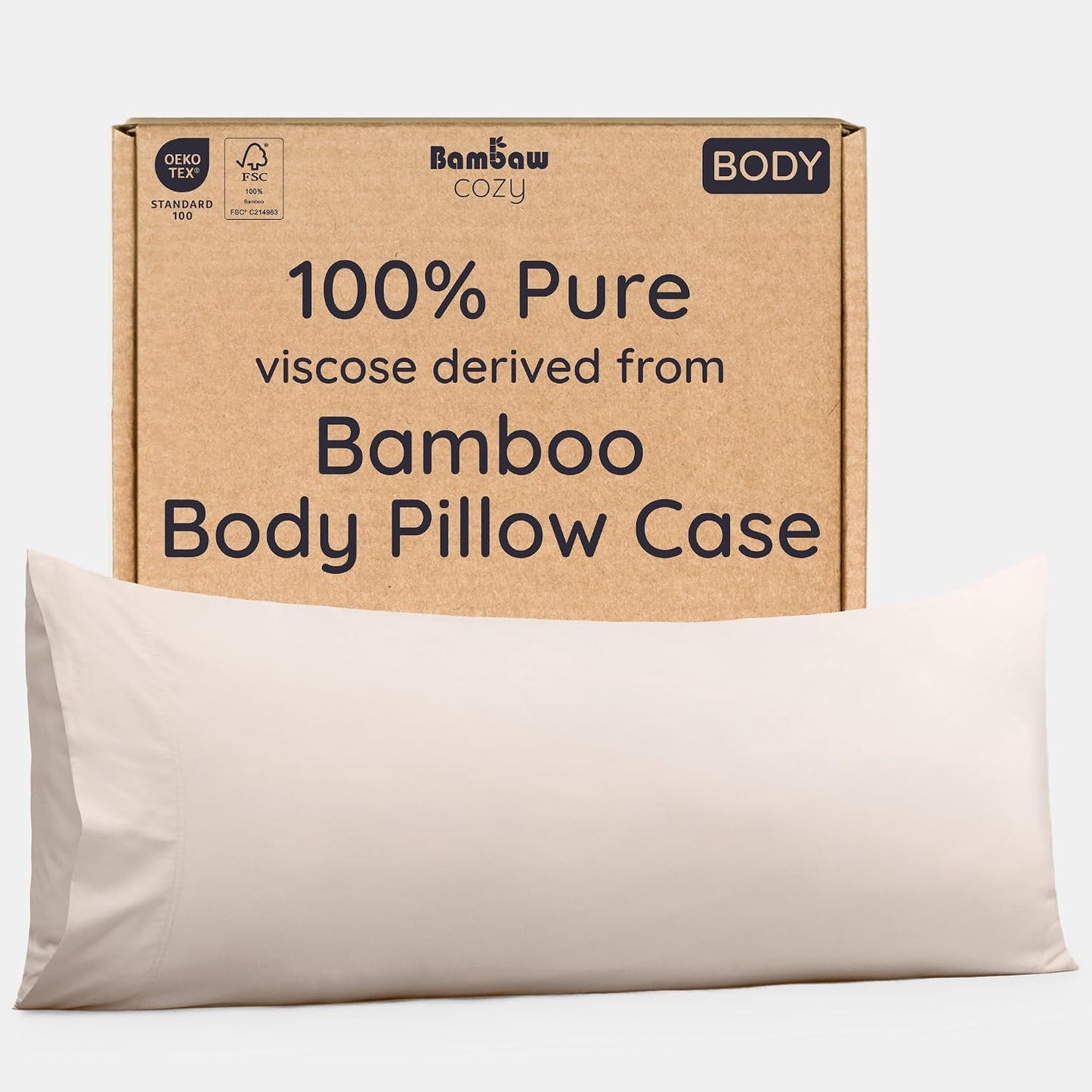 100% Viscose Derived from Bamboo Pillowcase Standard Size – Set of 2 Cooling Pillow Cases Standard Size, Breathable & Anti Acne Pillowcase, Cooling Pillow Cover, Envelope Closure (Sea Glass)