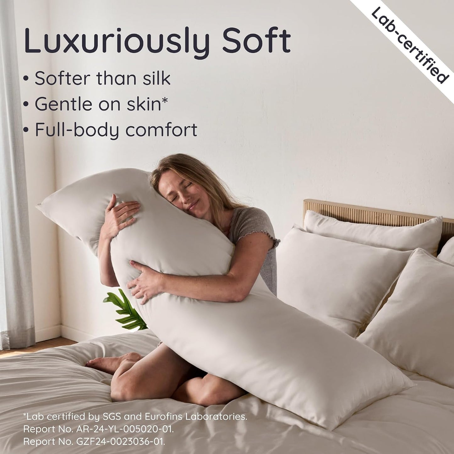 100% Viscose Derived from Bamboo Pillowcase Standard Size – Set of 2 Cooling Pillow Cases Standard Size, Breathable & Anti Acne Pillowcase, Cooling Pillow Cover, Envelope Closure (Sea Glass)