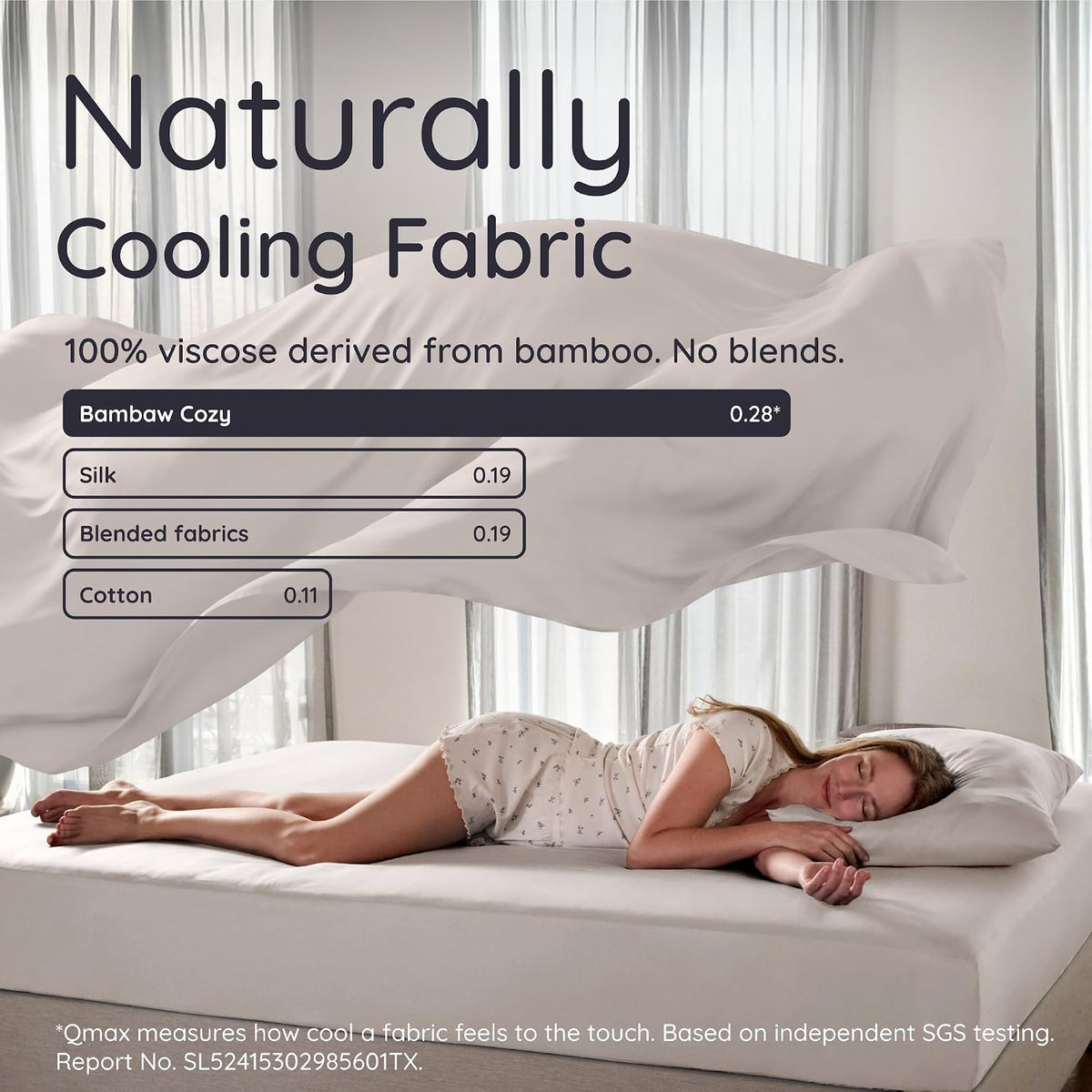 100% Viscose Derived from Bamboo Pillowcase Standard Size – Set of 2 Cooling Pillow Cases Standard Size, Breathable & Anti Acne Pillowcase, Cooling Pillow Cover, Envelope Closure (Sea Glass)