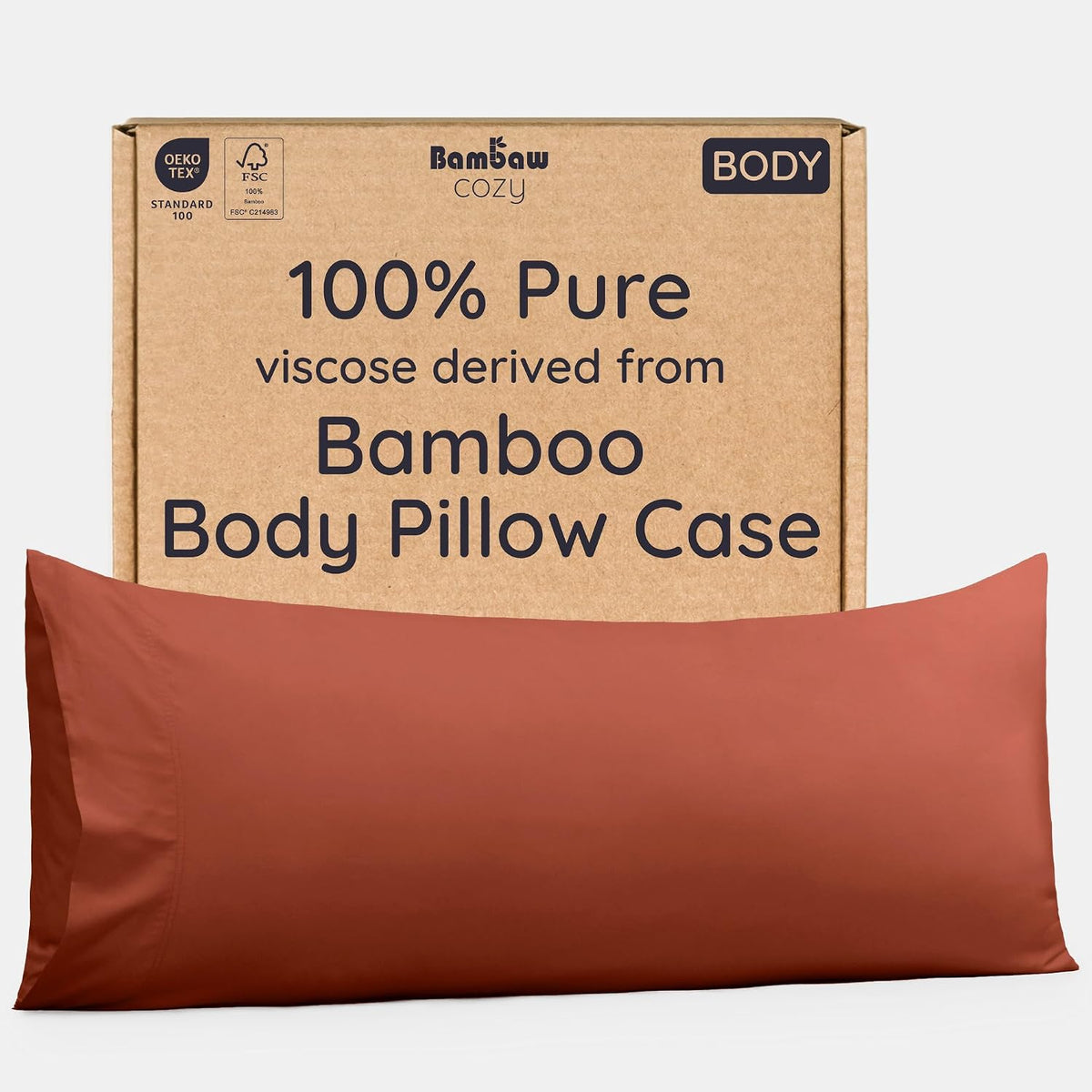 100% Viscose Derived from Bamboo Pillowcase Standard Size – Set of 2 Cooling Pillow Cases Standard Size, Breathable & Anti Acne Pillowcase, Cooling Pillow Cover, Envelope Closure (Sea Glass)