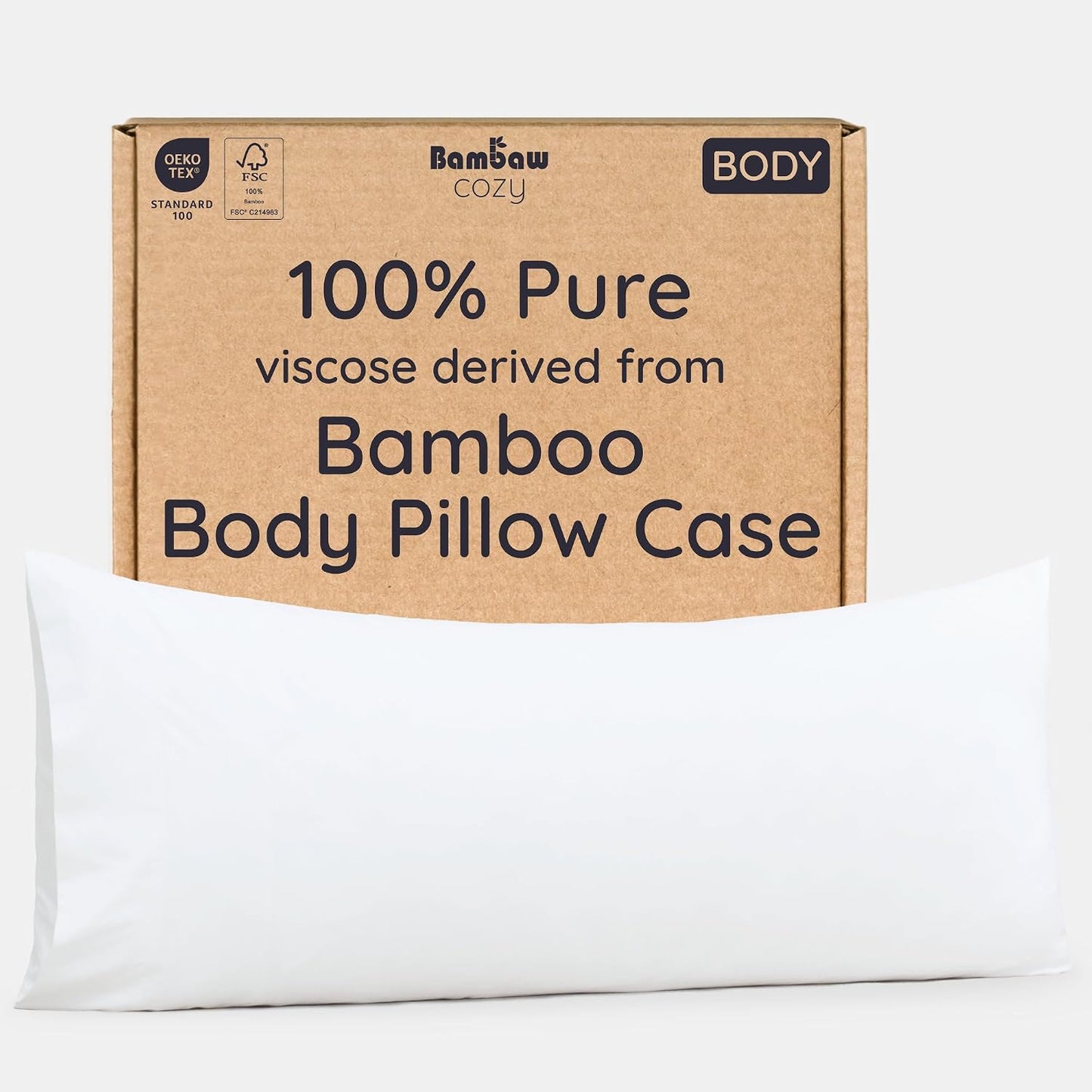 100% Viscose Derived from Bamboo Pillowcase Standard Size – Set of 2 Cooling Pillow Cases Standard Size, Breathable & Anti Acne Pillowcase, Cooling Pillow Cover, Envelope Closure (Sea Glass)