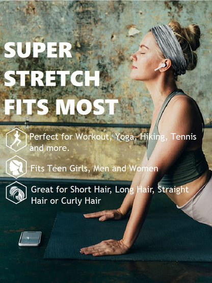 Sweat Bands Headbands for Women: Workout Headbands for Women Non Slip, Sweatbands for Sports Yoga Running