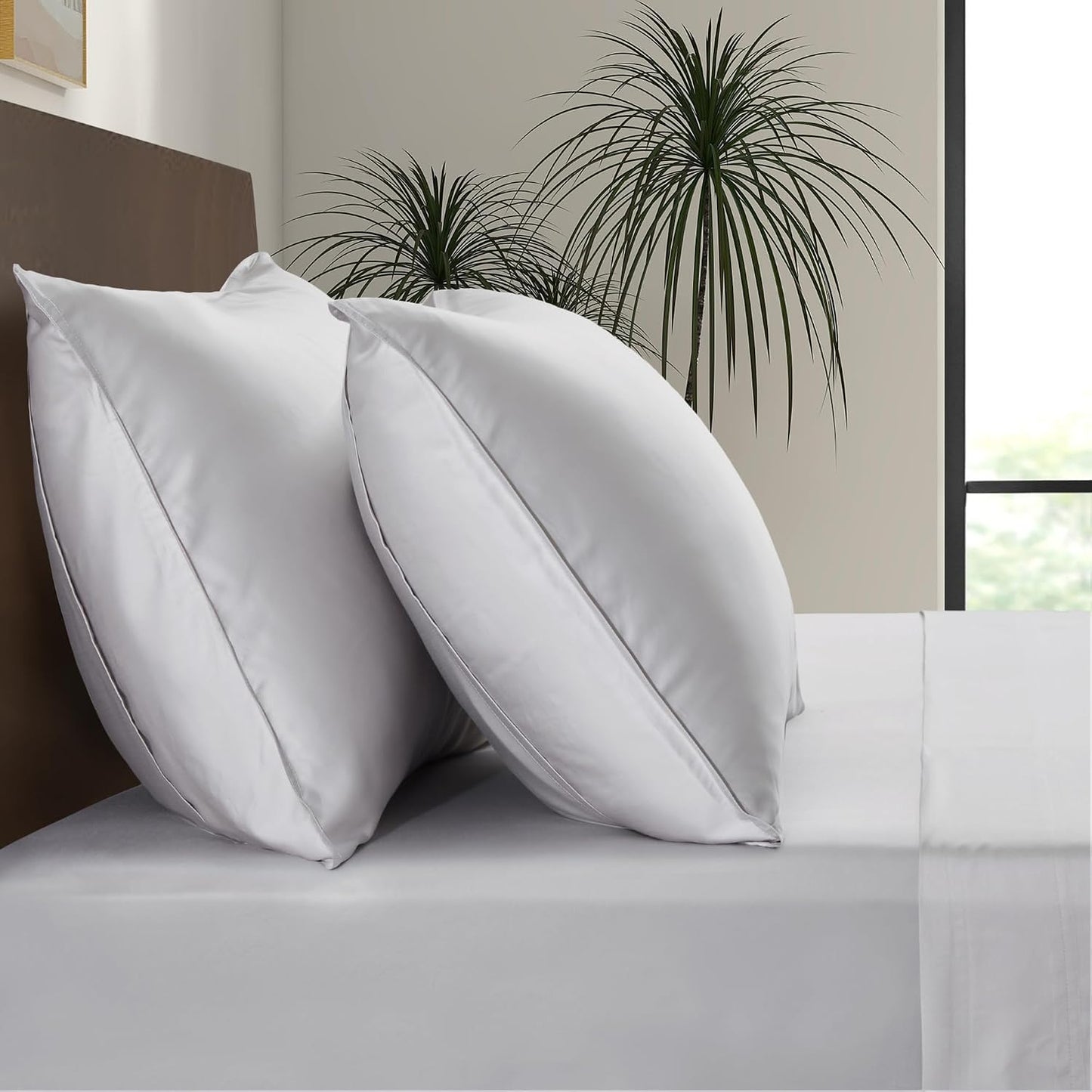 King Envelope Pillowcase Set | 100% Viscose Made from Bamboo | Organically Grown | Ultra Soft | Cooling | 2pcs [Coastal Green]