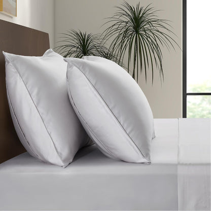 King Envelope Pillowcase Set | 100% Viscose Made from Bamboo | Organically Grown | Ultra Soft | Cooling | 2pcs [Coastal Green]