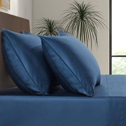 King Envelope Pillowcase Set | 100% Viscose Made from Bamboo | Organically Grown | Ultra Soft | Cooling | 2pcs [Coastal Green]