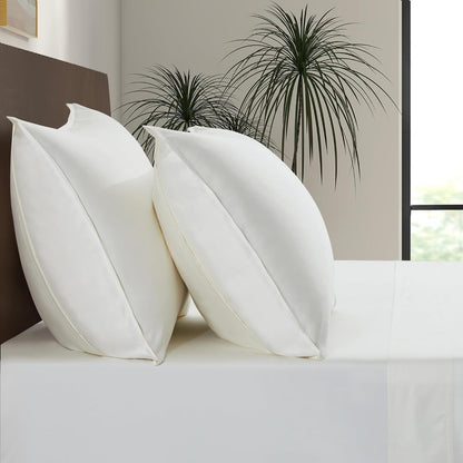 King Envelope Pillowcase Set | 100% Viscose Made from Bamboo | Organically Grown | Ultra Soft | Cooling | 2pcs [Coastal Green]