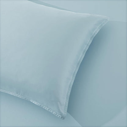 King Envelope Pillowcase Set | 100% Viscose Made from Bamboo | Organically Grown | Ultra Soft | Cooling | 2pcs [Coastal Green]