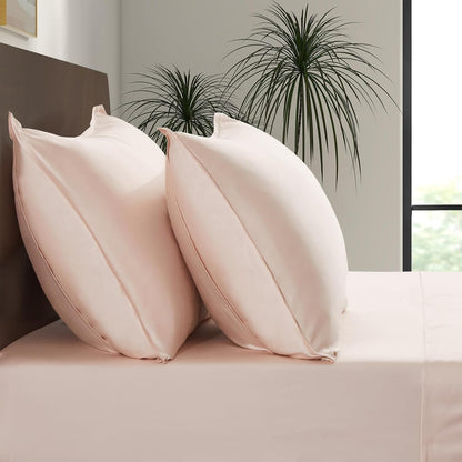 King Envelope Pillowcase Set | 100% Viscose Made from Bamboo | Organically Grown | Ultra Soft | Cooling | 2pcs [Coastal Green]