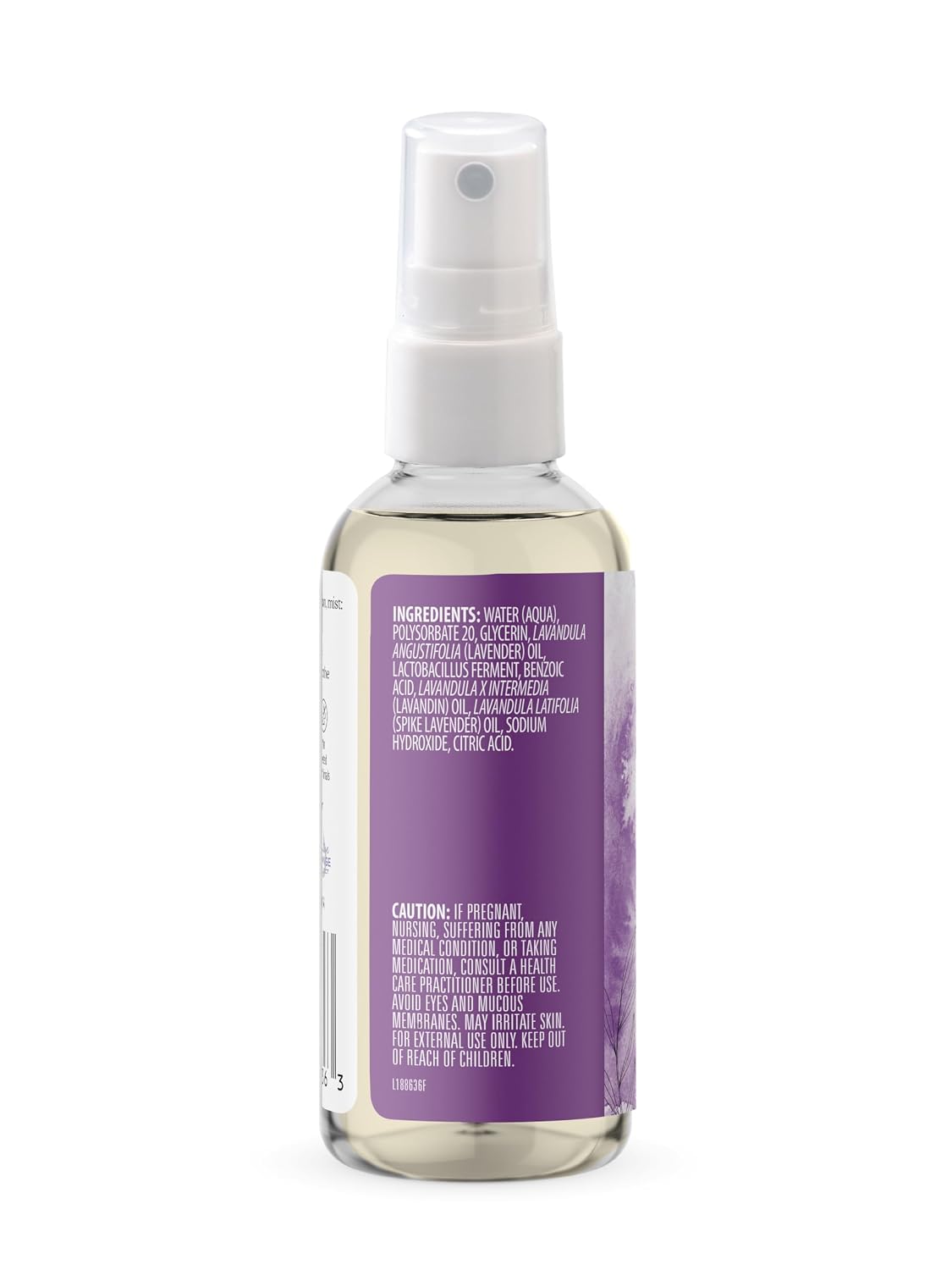 Relaxing Lavender Aromatherapy Mist, 4-Ounce, Lavender Pure Essential Oils, Sweet & Floral Aroma