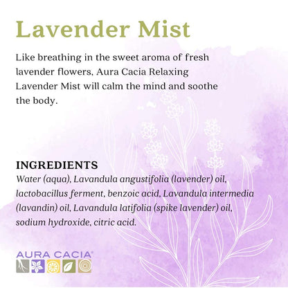 Relaxing Lavender Aromatherapy Mist, 4-Ounce, Lavender Pure Essential Oils, Sweet & Floral Aroma