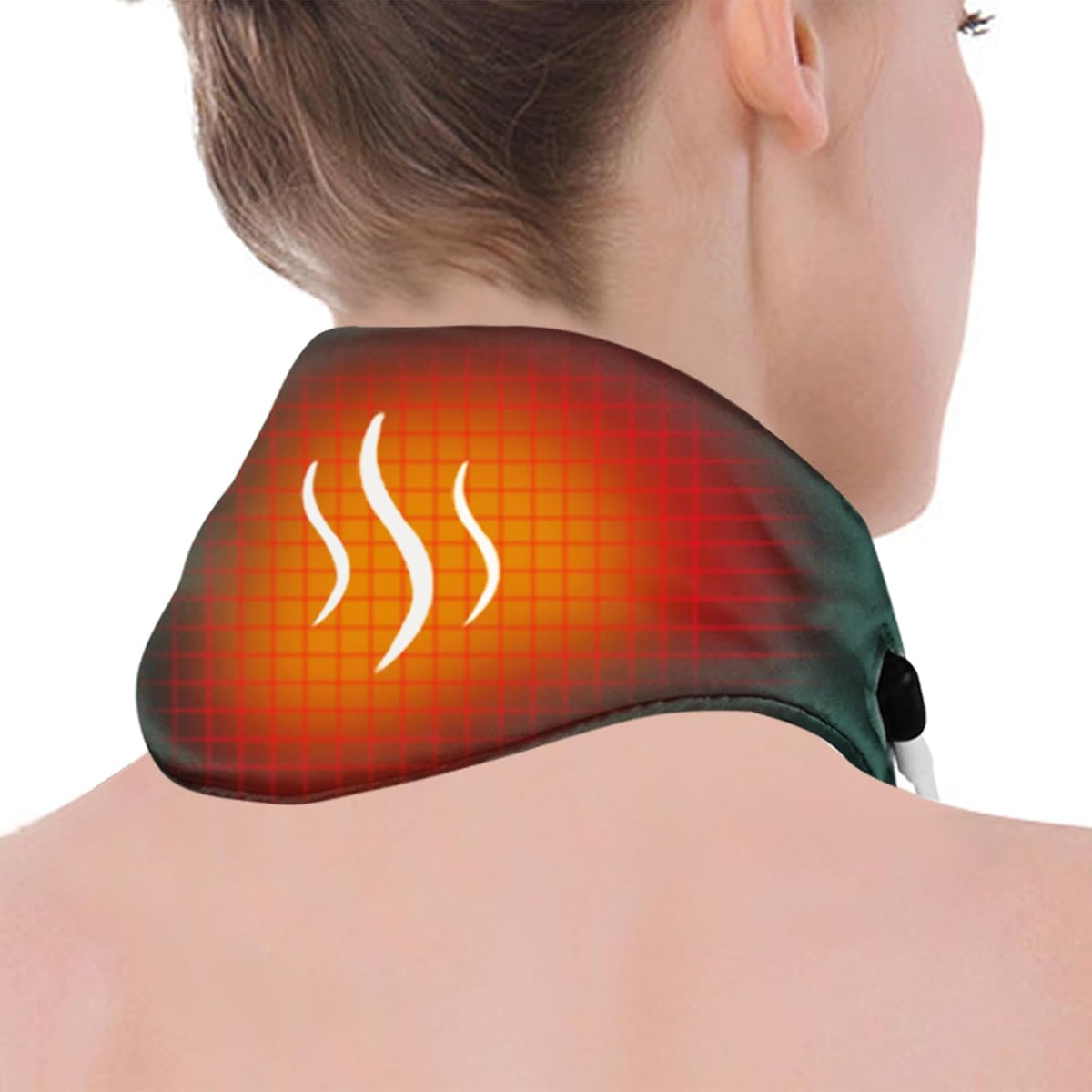 Neck Heating Pad, Small Portable Heated Neck Wrap with Adjustable Time and Temperature Control, USB Powered Neck Pain Relief, Stiffness Relief or Postoperative Recovery Pink