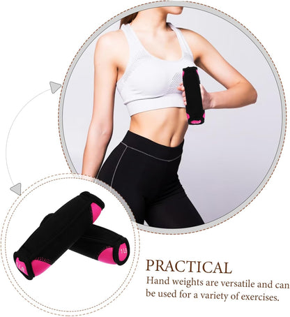 1pair Soft Dumbbells for Walking and Running Comfortable Sandbag Hand Weights for Exercise Fitness Training and Aerobics Lb Each