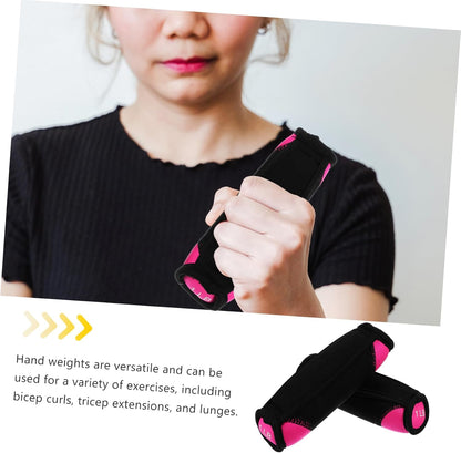 1pair Soft Dumbbells for Walking and Running Comfortable Sandbag Hand Weights for Exercise Fitness Training and Aerobics Lb Each