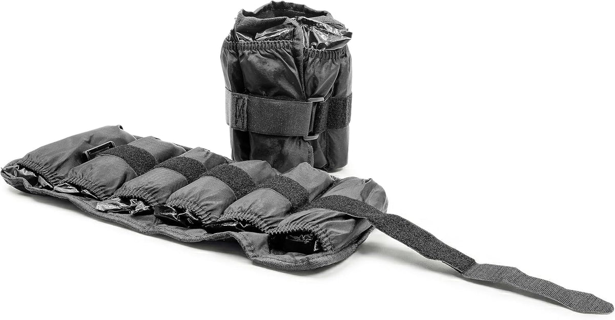 Barbell Adjustable Ankle Weights |10-20lb Pair | Black